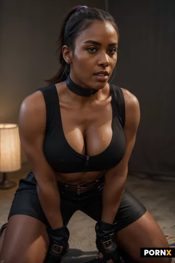 A confident female adventurer with an hot body