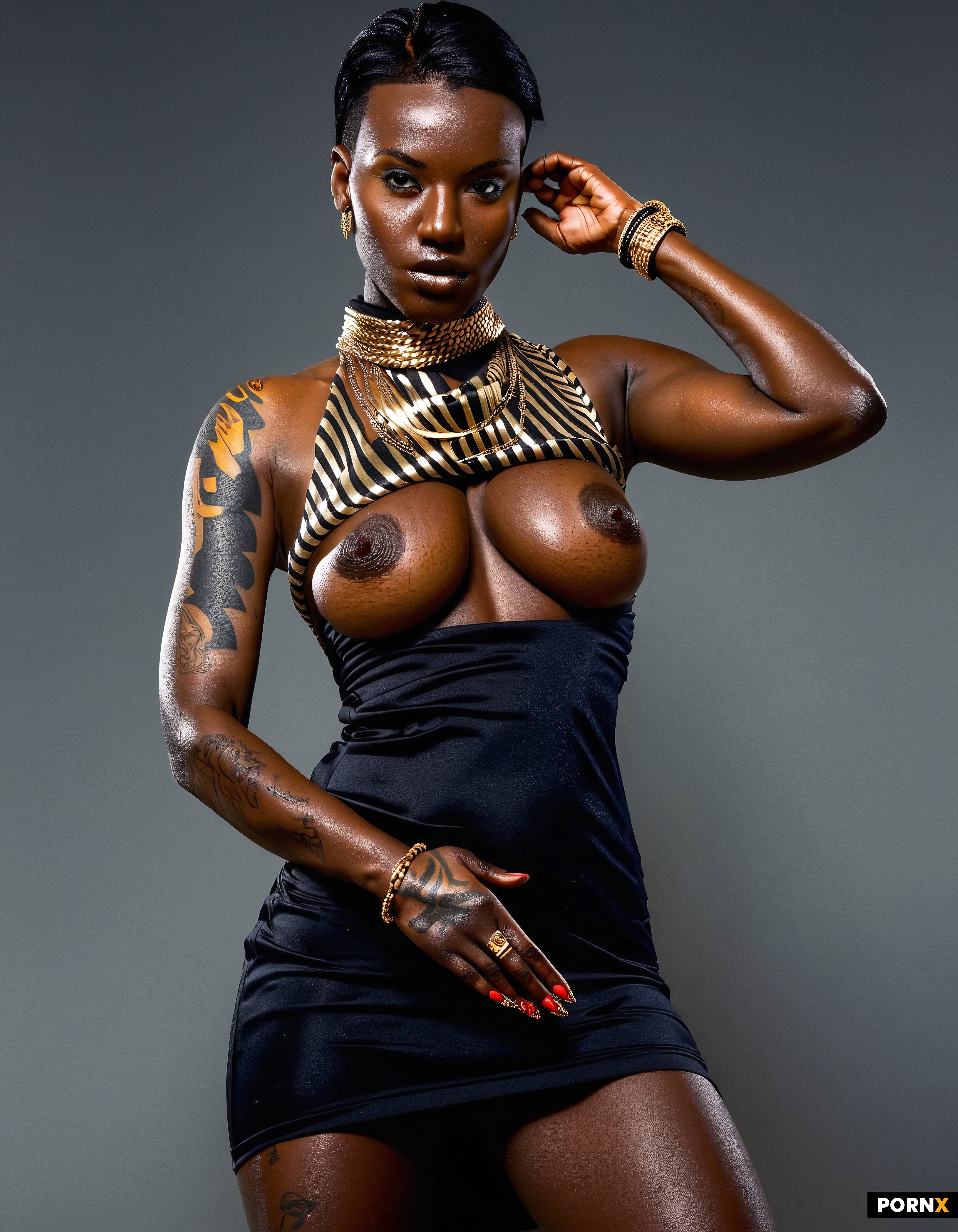 One 20 years old goddess of tiger north gambian