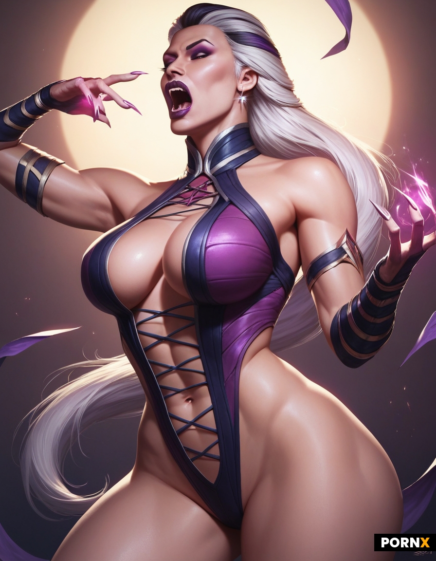 Sindel  Mortal Kombat Huge hips and breast screaming