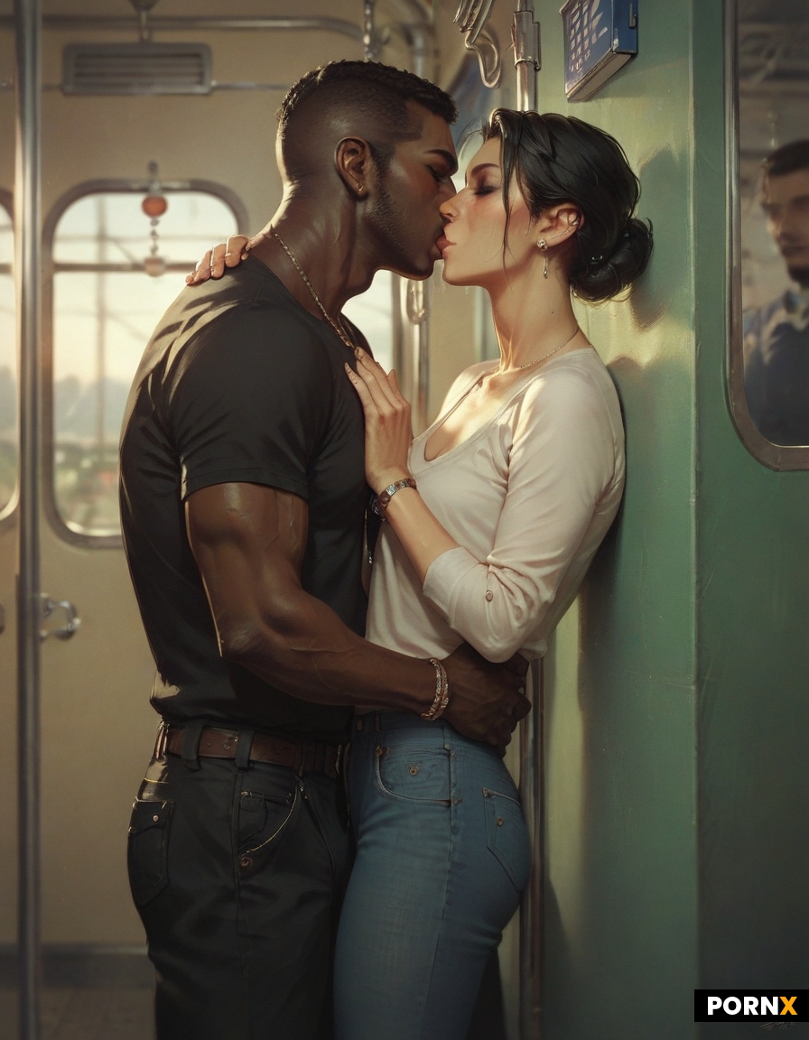 Interracial sex with one black male and one Japanese female flat chest and cute face