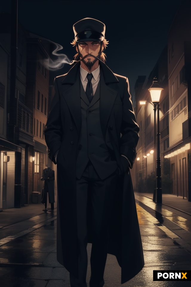 a man in a long coat