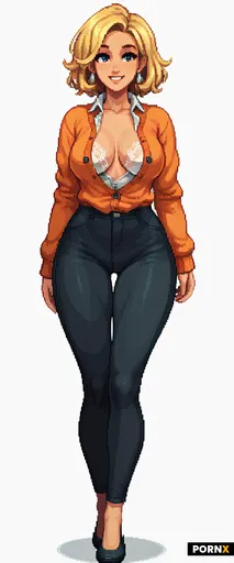 busty woman