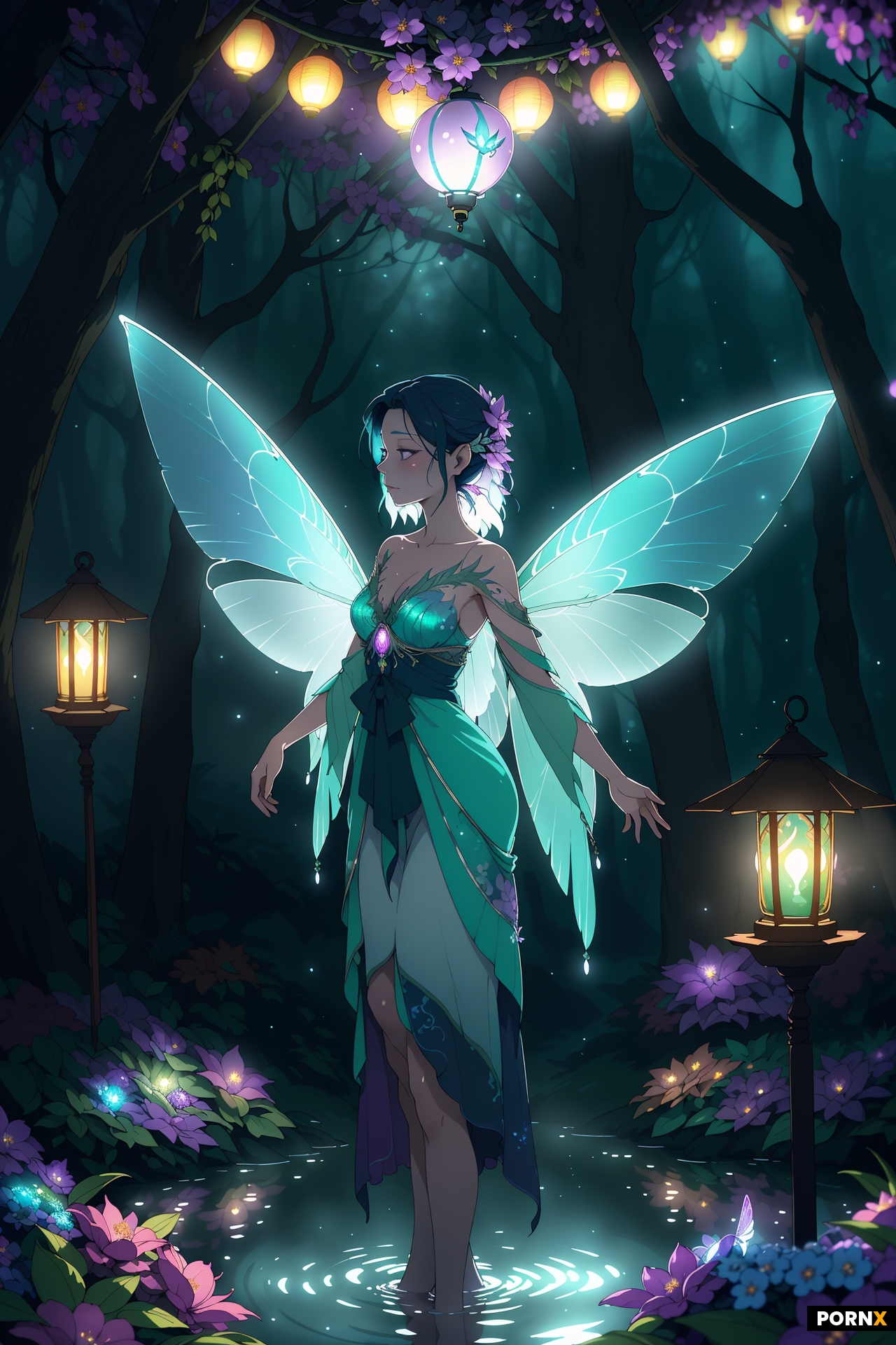 Deep within an enchanted forest