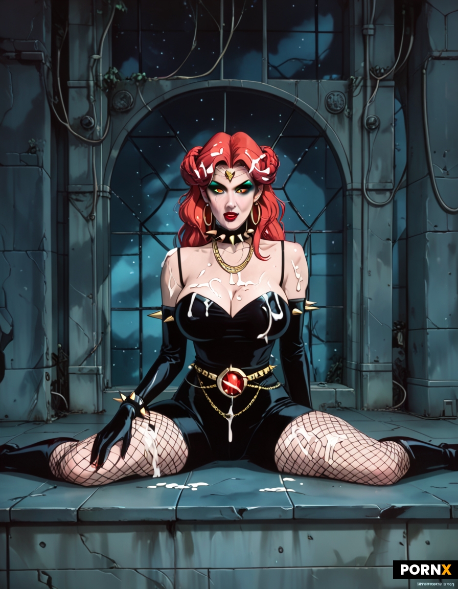 Dynamic overdramatic maniacal futuristic comic superhero