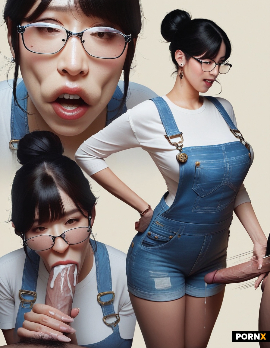 Close of blowjob and handjob