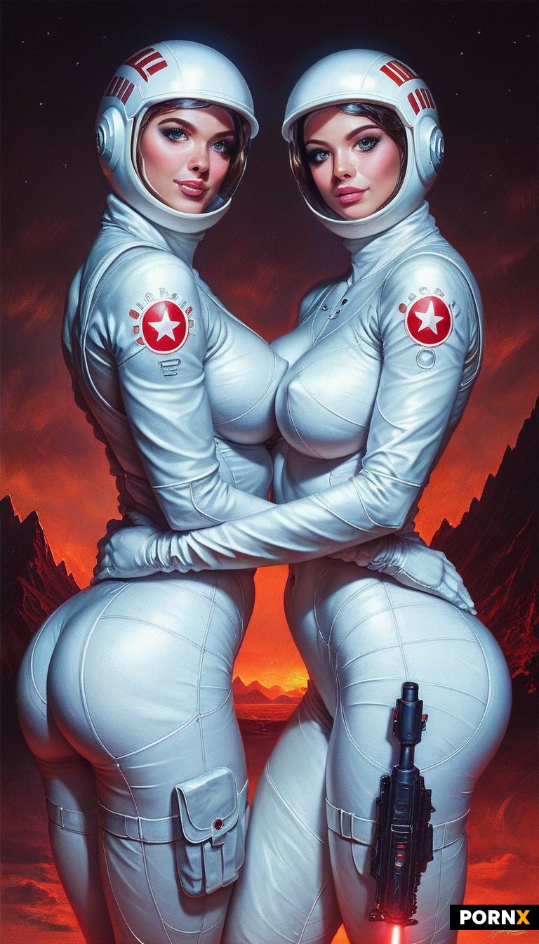 Two female astronauts in their 20s
