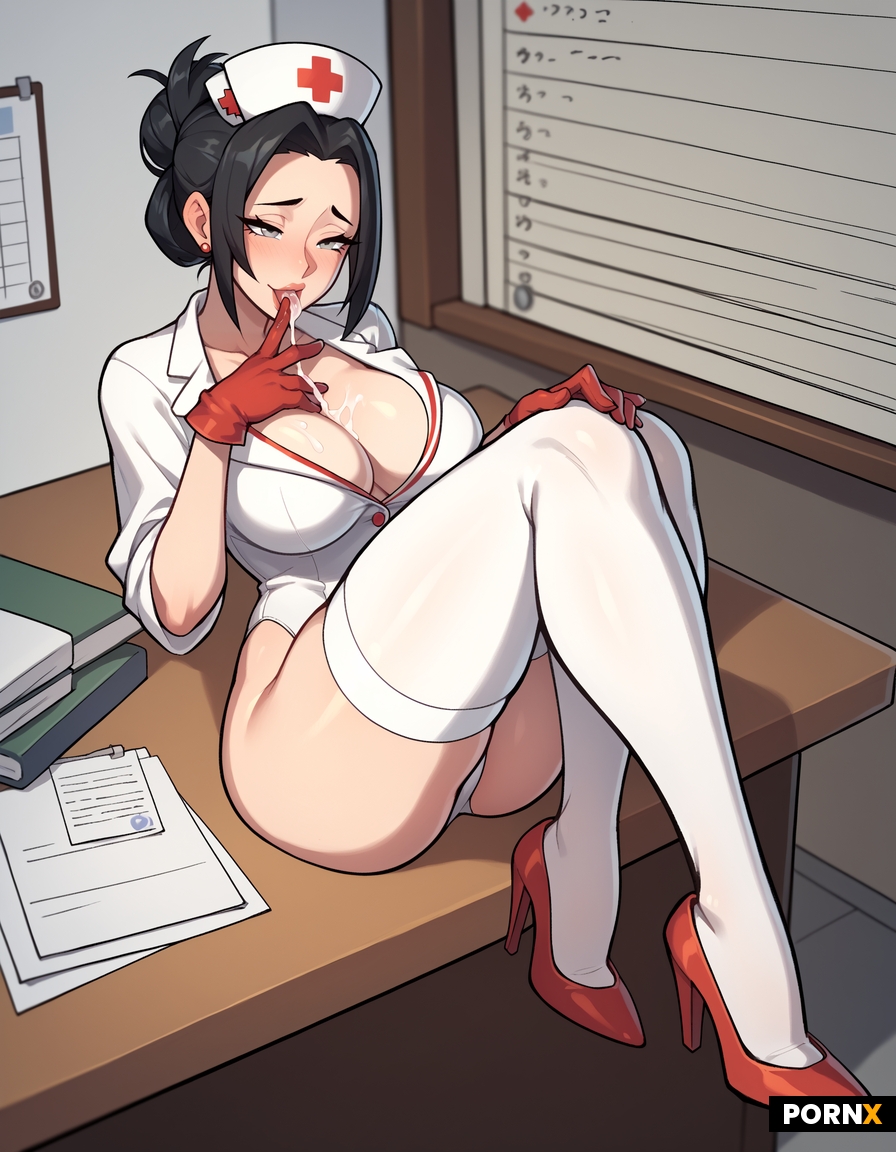 Sexy nurse cosplay