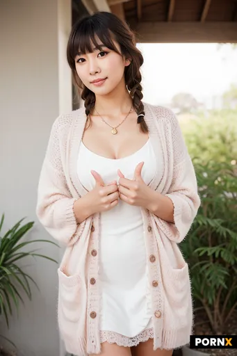 Beautiful Japanese/Korean woman with soft smile looking at camera