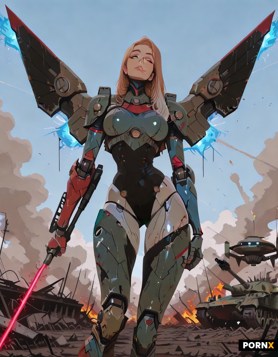 japanese mecha style woman