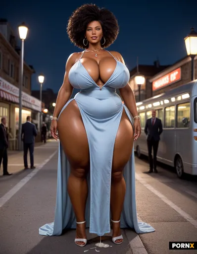 beautiful curvy black woman