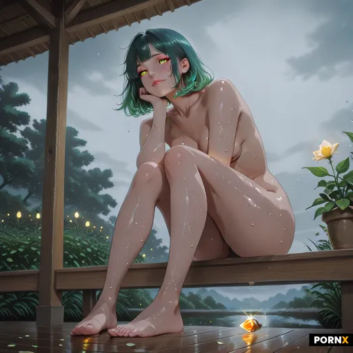 green hair