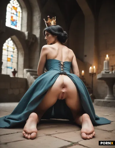 queen in medieval castle