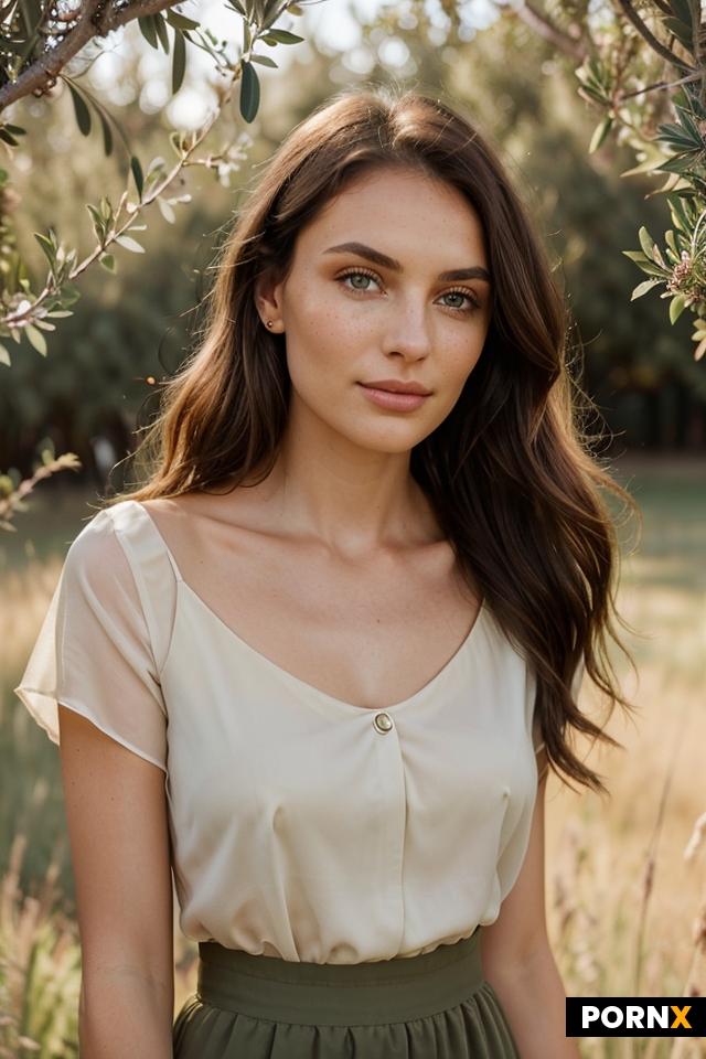 portrait of a beautiful Swedish | American | Brazilian woman with unique facial structure