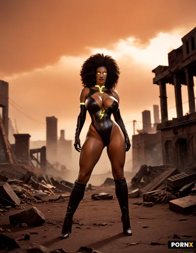 beautiful curvy black woman