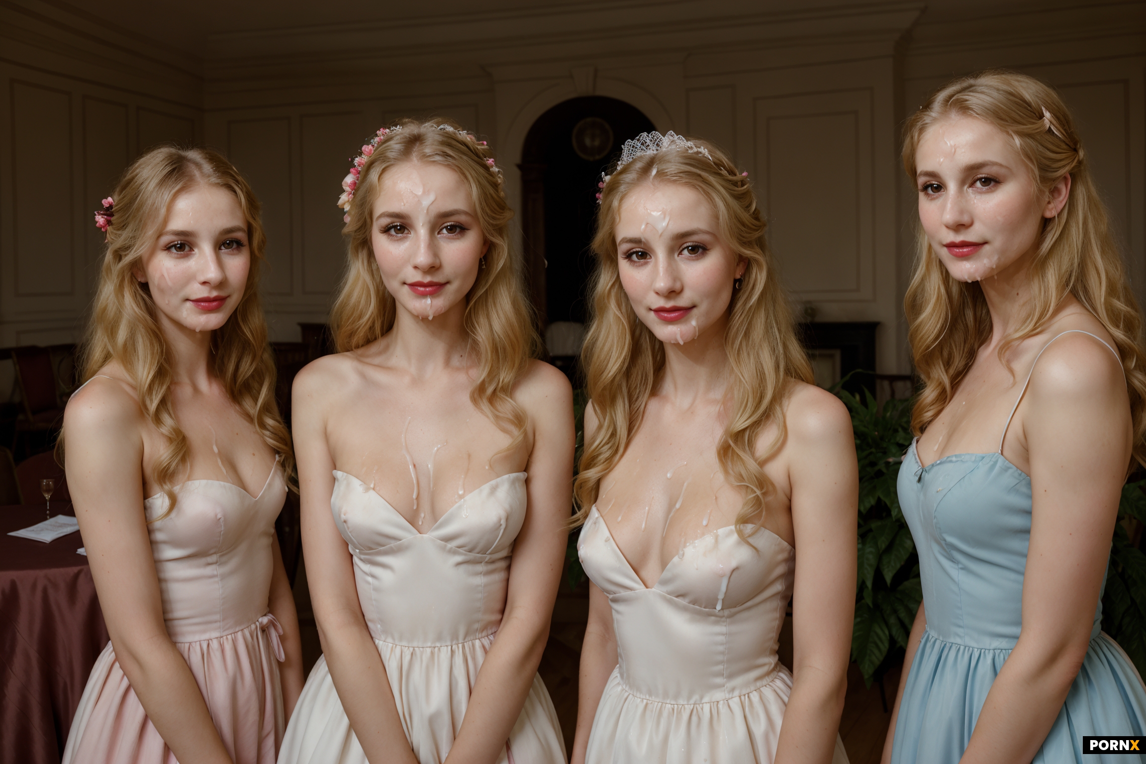 three women