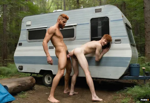 Huge erect uncircumcised penis with foreskin