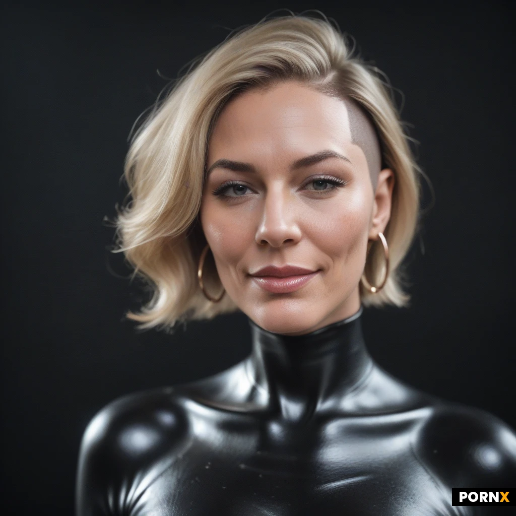 hyperealistic photo,realistic pixels,ultra high details,,award winning photo,extremely realistic,,highly detailed,milf,,bimbo,
Beautiful milf,,big tits,
black leather bodysuit fullbody,,long sleeves,
big silicone lips,,big month ,busty lips,(black VR headset 1:1),(shaved head),(skin head),(blonde short hair),big hoop earrings,
,pink nails,
black background,pink lipstick,
,olied skin,
(close up on faces,zoom on face),
large black cock,
view from above,angle view,
(handjob,smile),(massive cum on hair,cum on bodysuite,cum on clothes,cum on face,dripping cum),