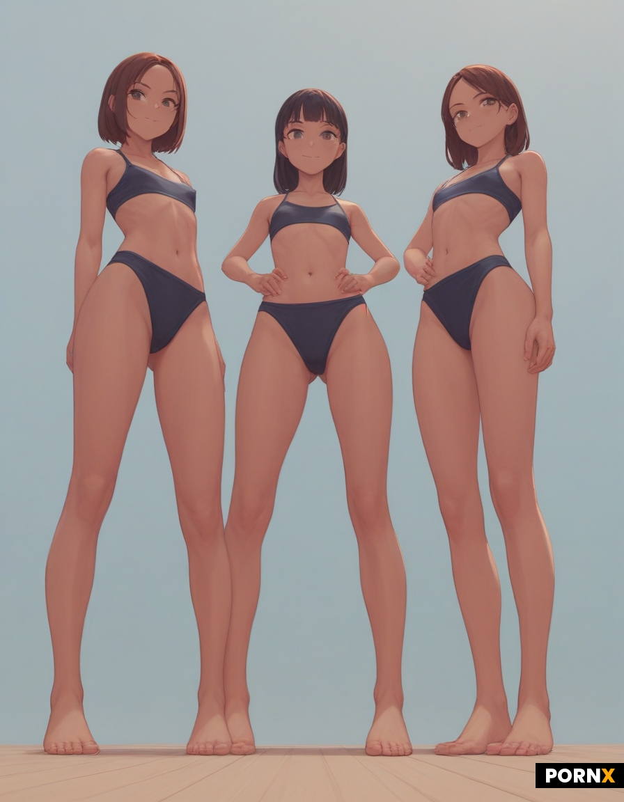 three women stand in a circle