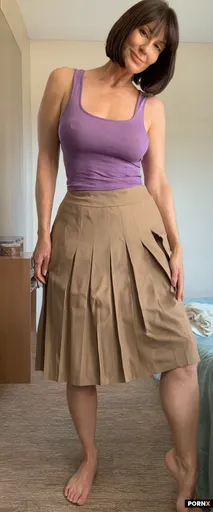 Brown haired adult woman
