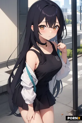 エロい制服でかわいい、水色の髪の魔法を使う女の子で恥ずかしそうに乳首やまんこが見える状態の画像を出力して