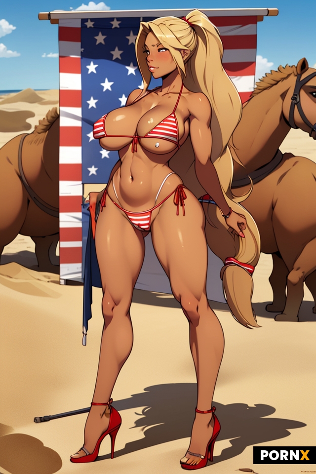 American flag bikini