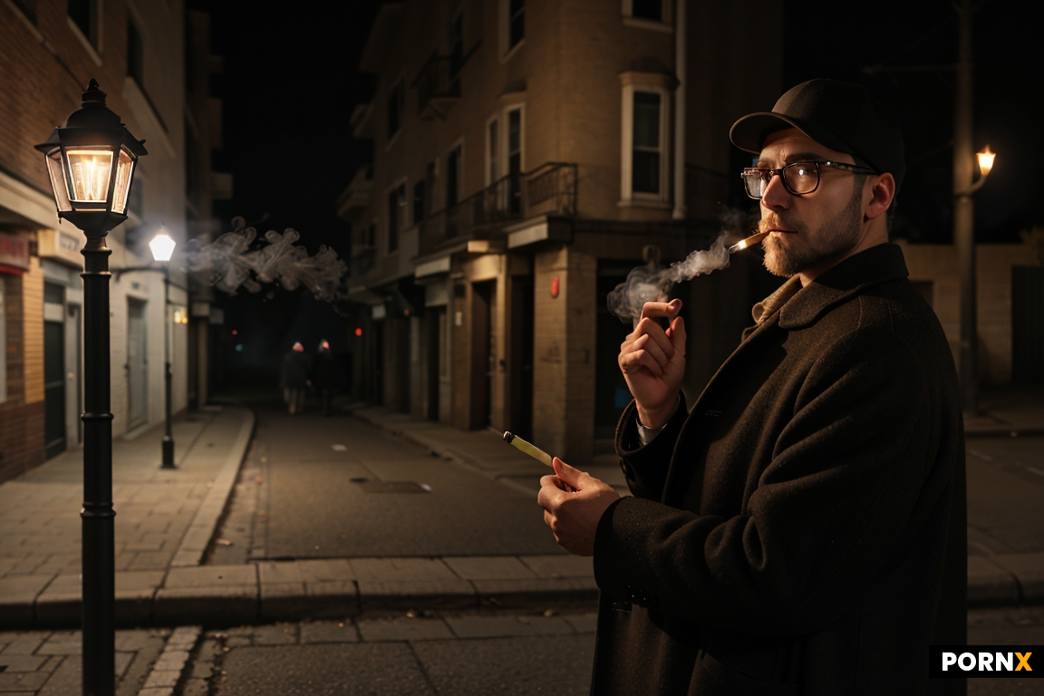 a man in a long coat