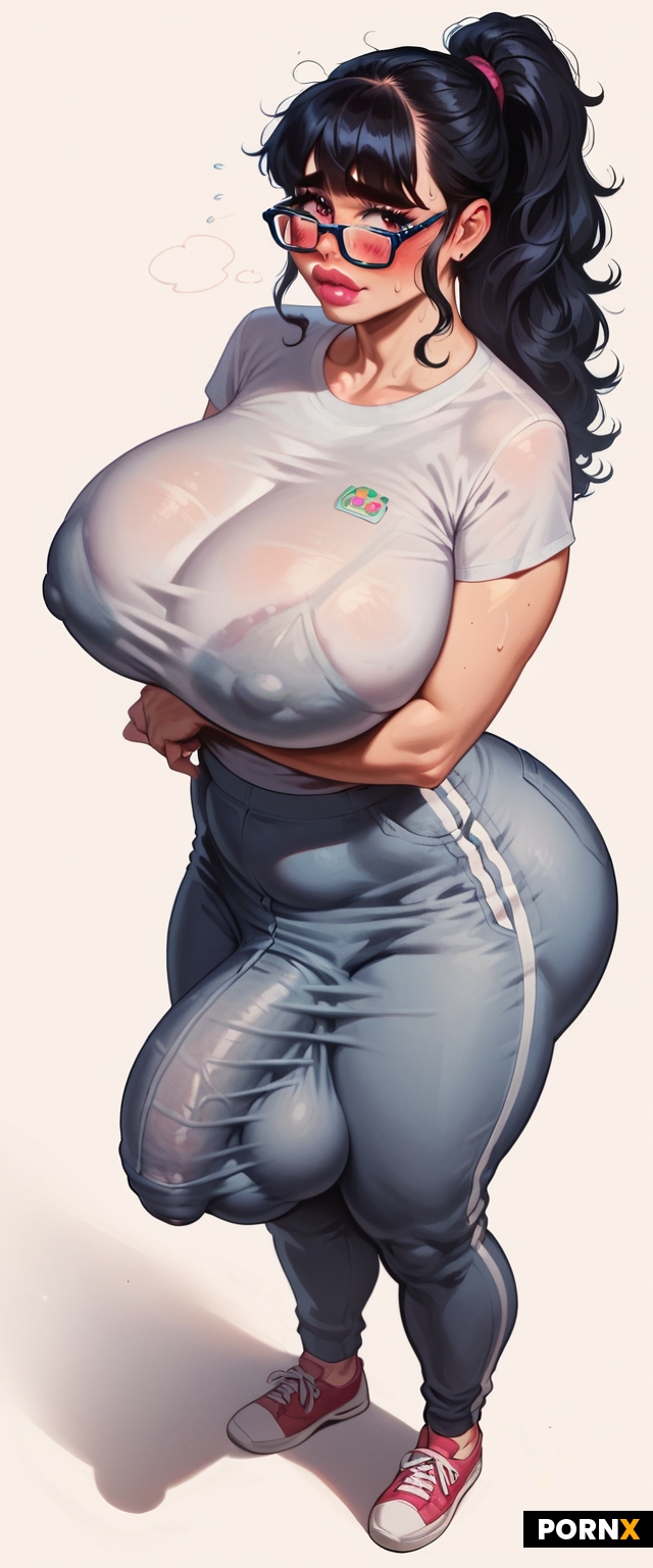 20-year-old nerdy messy awkward shy Japanese nerd futanari named Ai