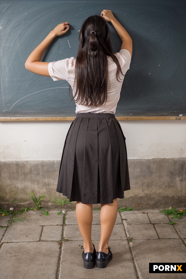 Manuela welcomes me in the classroom as the teacher