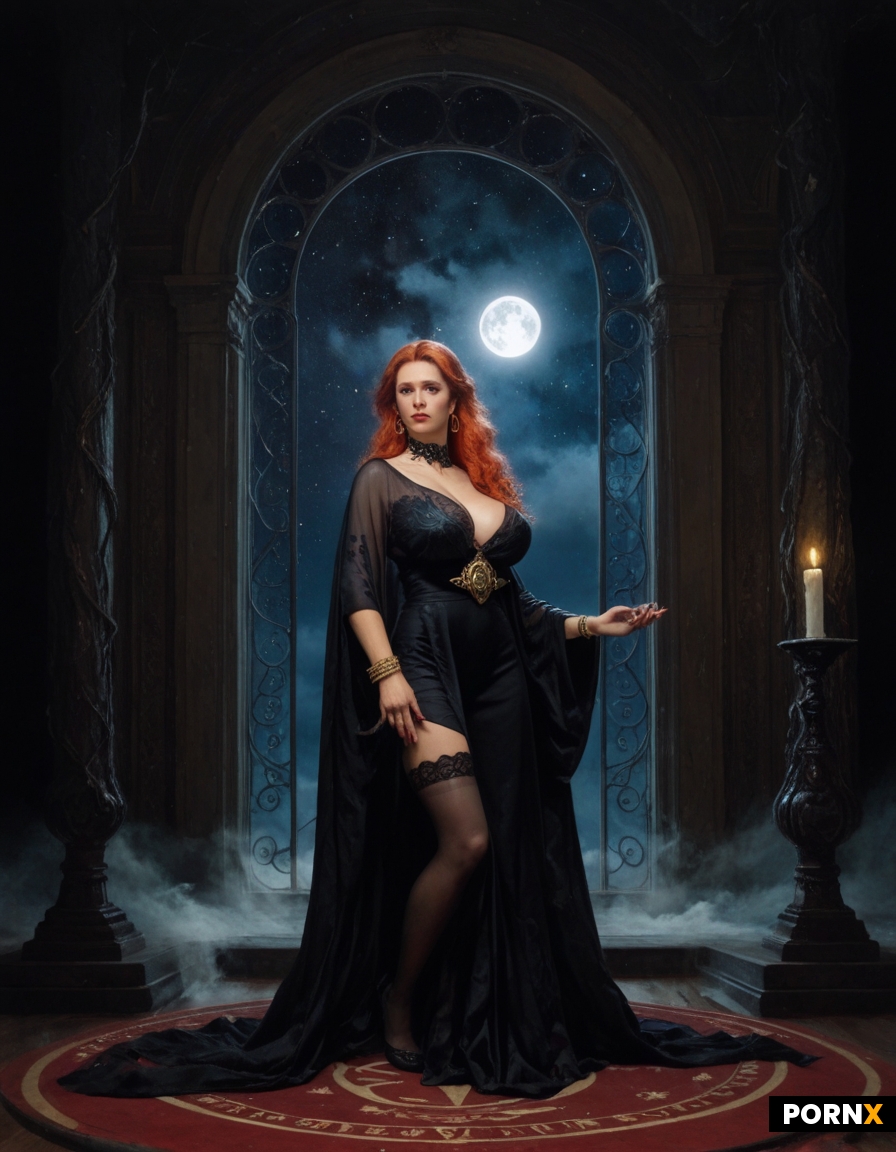 Dynamic overdramatic maniacal futuristic comic siren supervillain succubus seductress diva