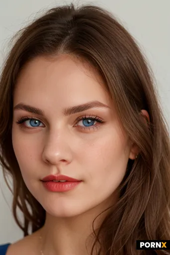 portrait: close-up of her face; 21-year-old blonde