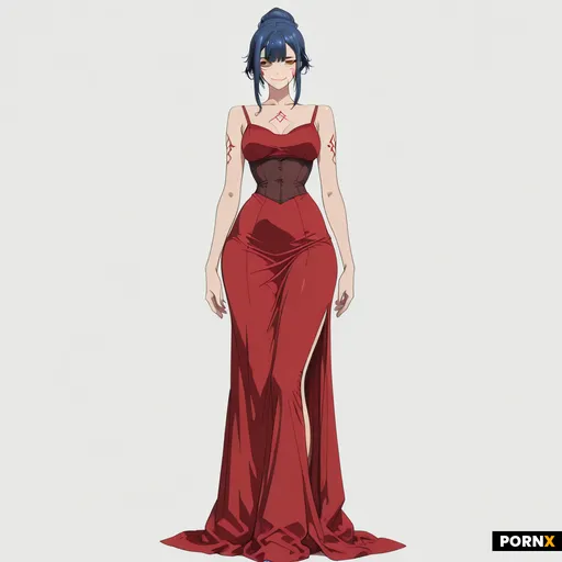 Original anime character design: a 20-year-old Japanese woman with fair skin