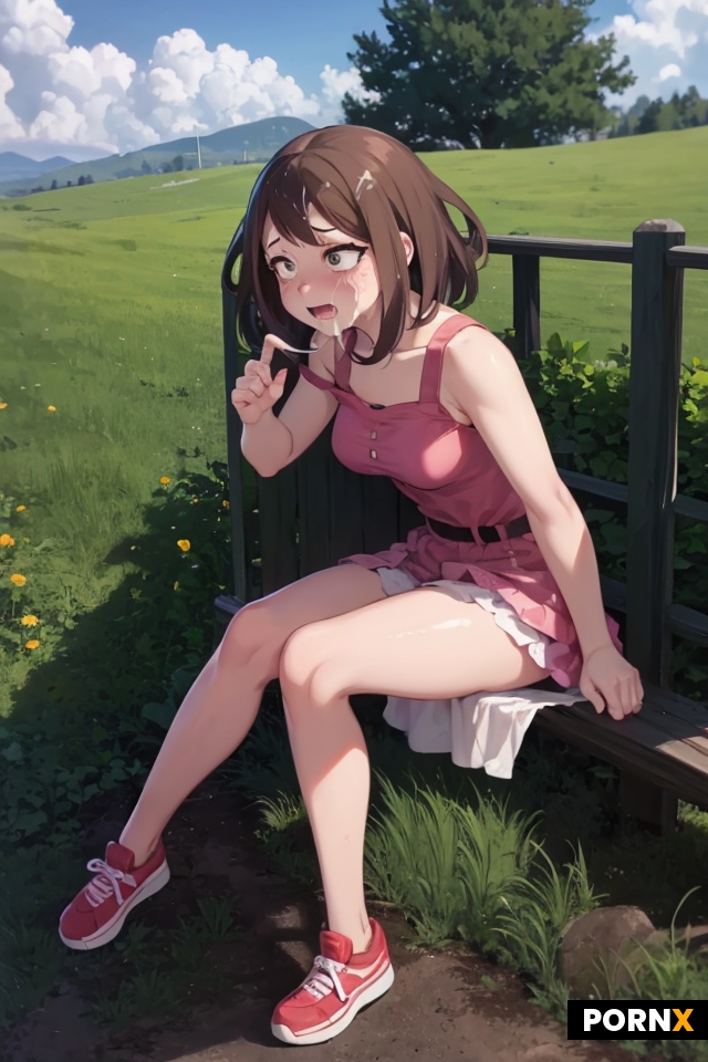 Ochako from My Hero Academia is begging you