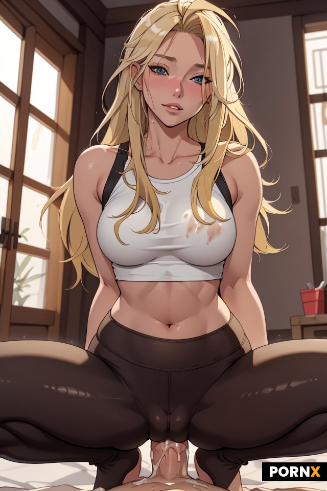 Blonde messy straight hair