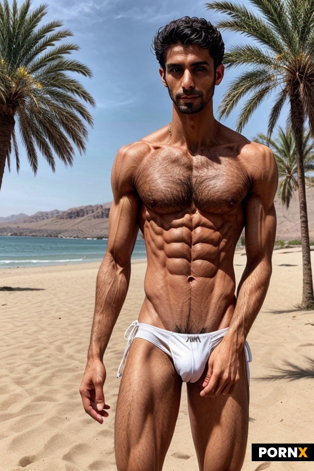 arab man have a  big hard cock
