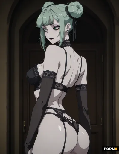 Skinny pale woman with average breasts and athletic ass