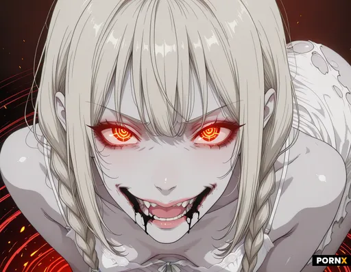 highly detailed zoomed in close up of woman's eyes and mouth