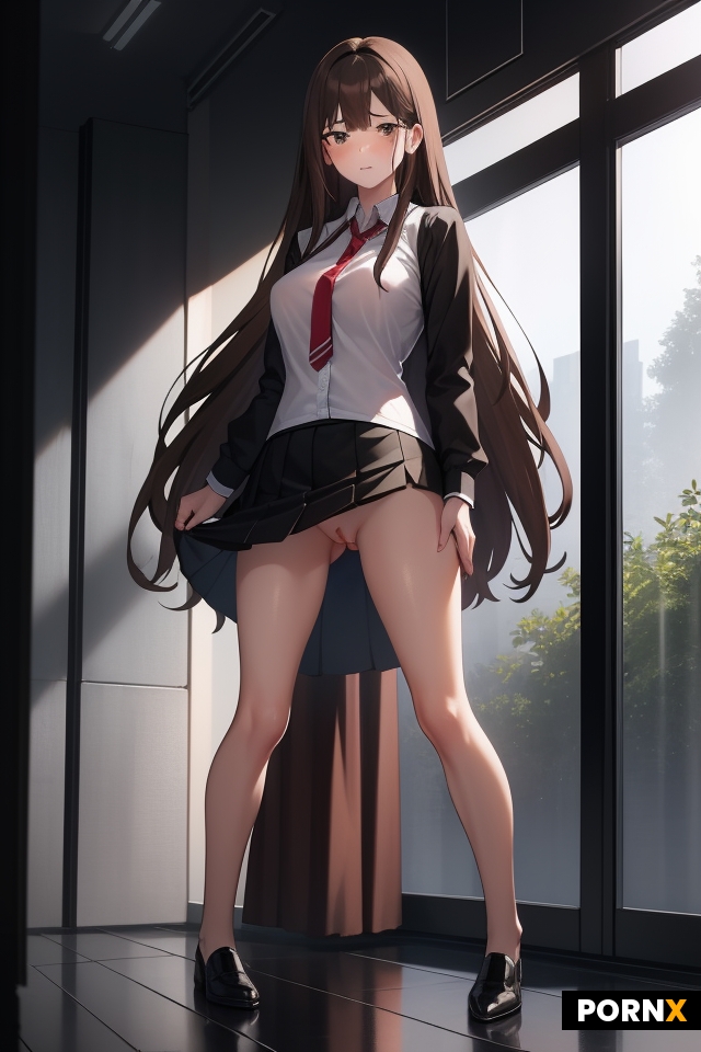 accidentally showing her vagina under a short black skirt at the university