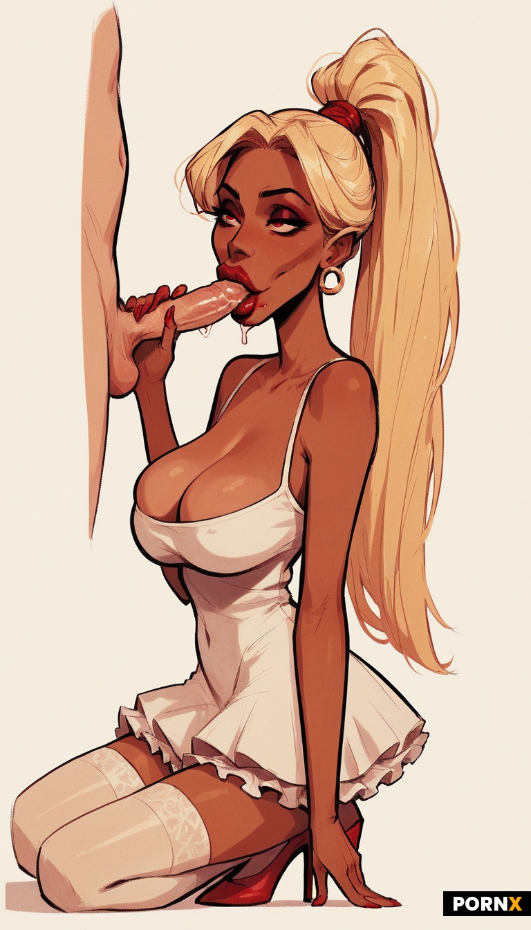 long blonde ponytail