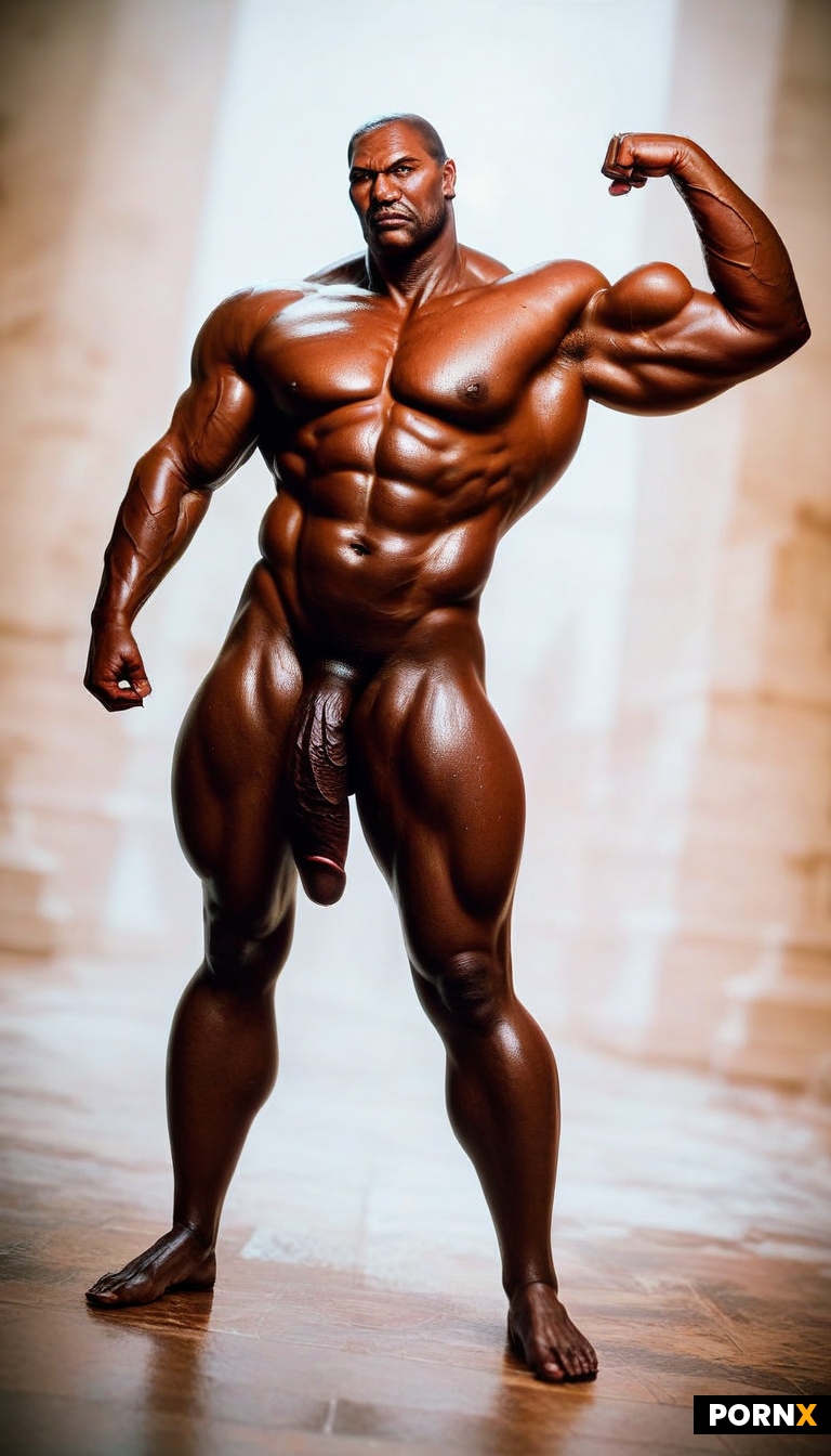 Muscular African man