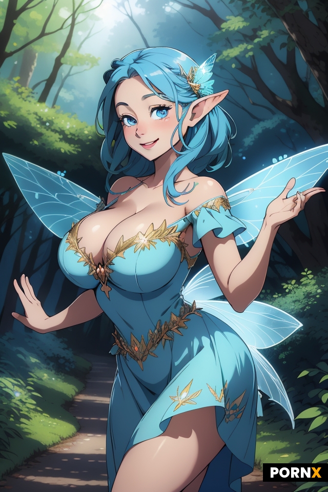 beautiful woman dressed as a fairy