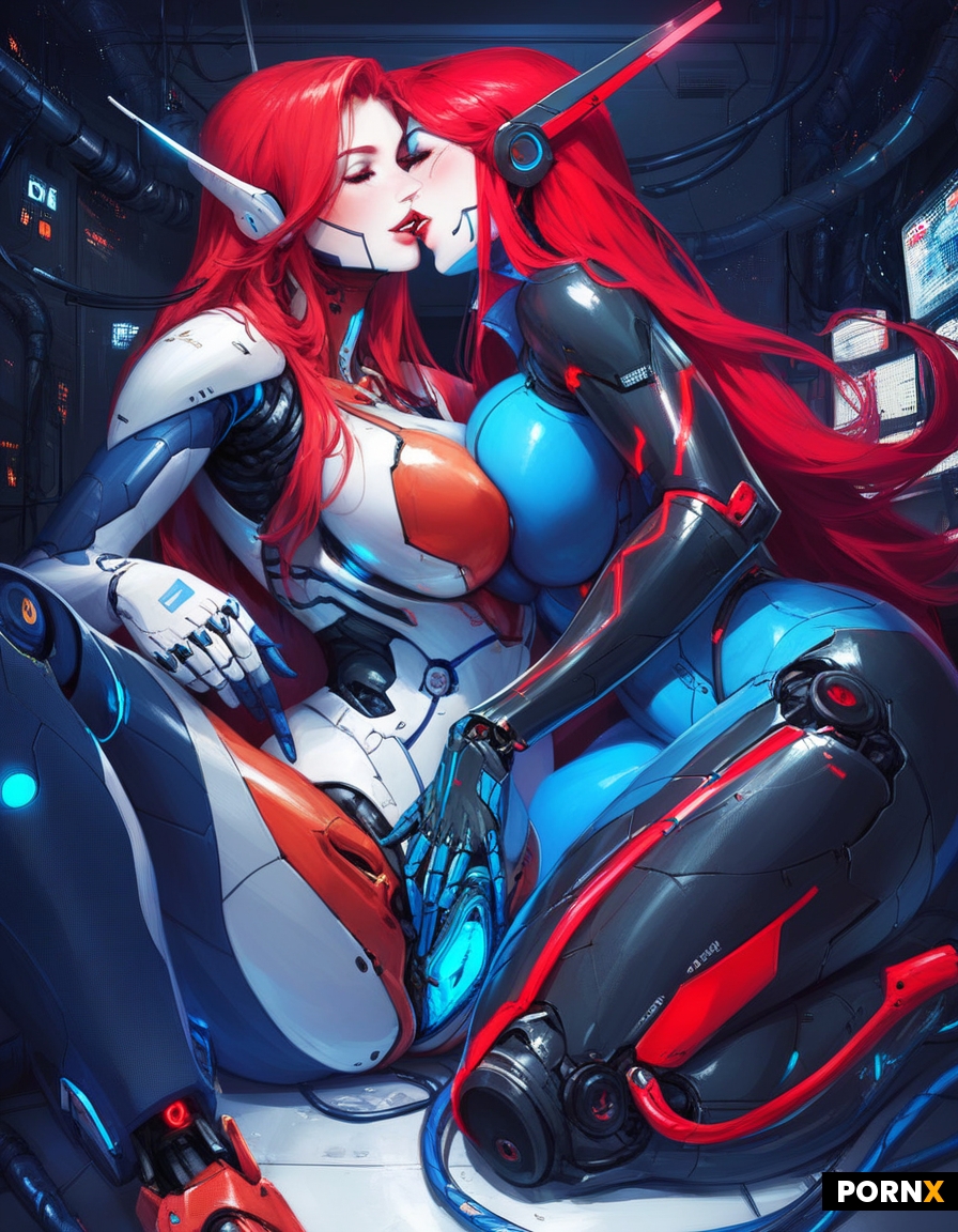 Two robot women