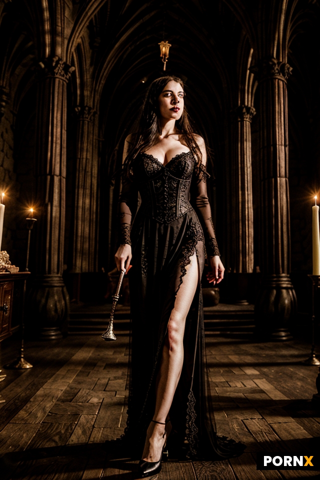 A pale-skinned female vampire is celebrating her 200th birthday