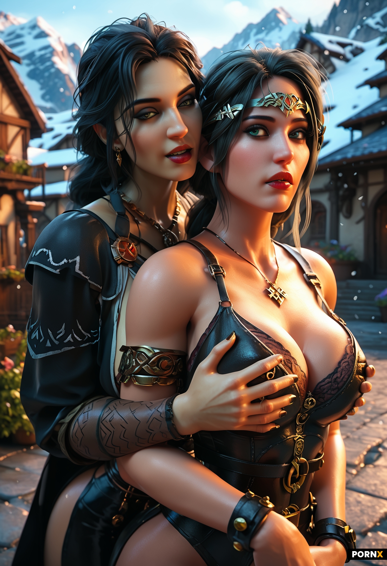 two women