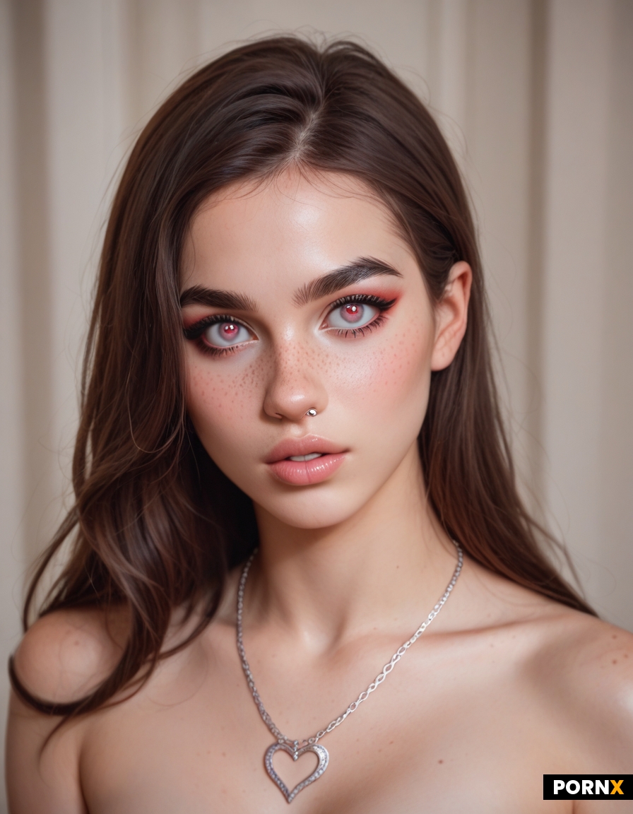 Medium-length dark brown hair