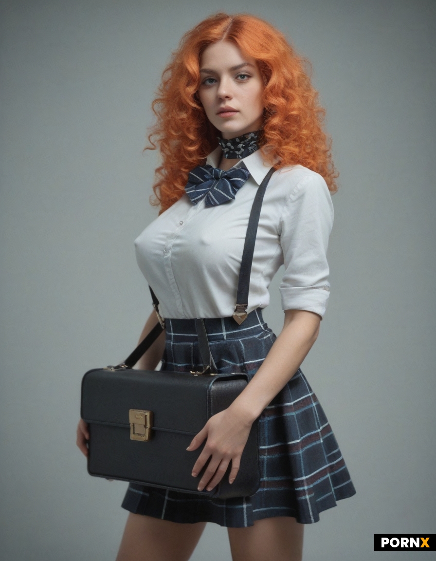 Sexy exaggerated busty slim slender ditzy geeky cute preppy nerdy Nympho teacher professor