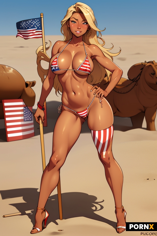 American flag bikini