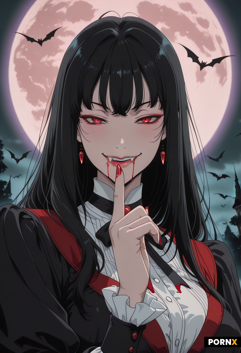 Beautiful Victorian era vampire