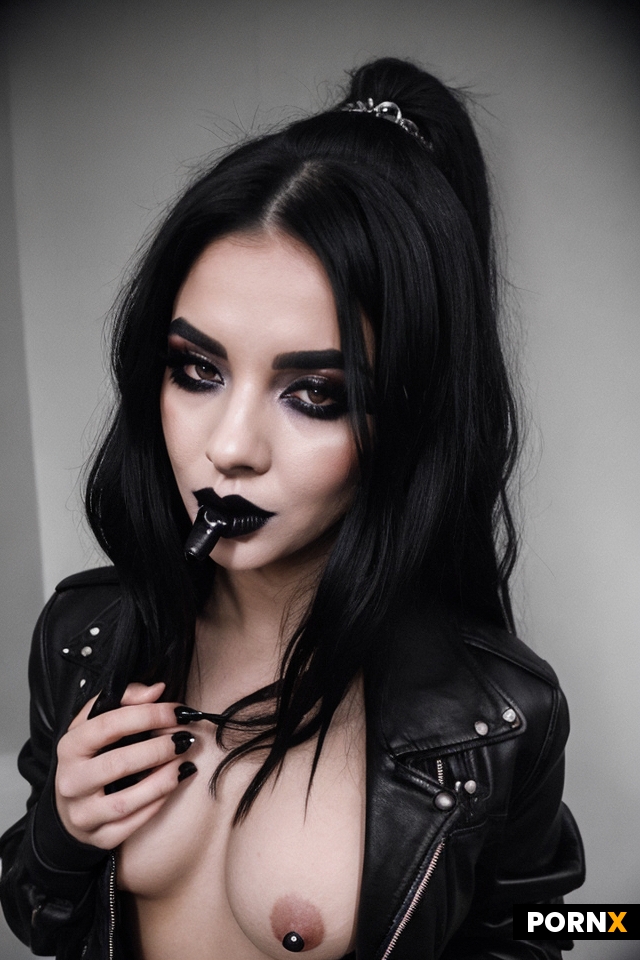Goth woman