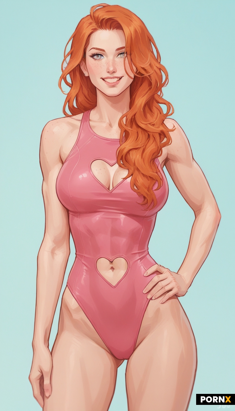 pink swimsuit