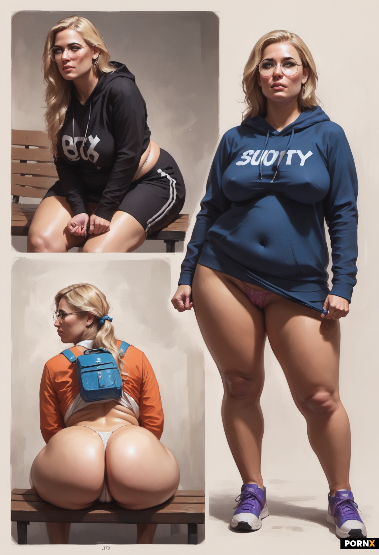 Short blonde